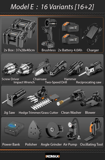 Komax Brushless 16 en 1 - Easy Work